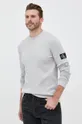 сірий Бавовняний светер Calvin Klein Jeans