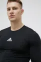 čierna Tréningové tričko s dlhým rukávom adidas Performance GU7339