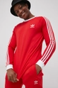 czerwony adidas Originals Longsleeve bawełniany HE9532