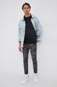 Pepe Jeans longsleeve Original Basic 2 Long N PM508211.999 czarny AW22