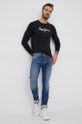 Бавовняний лонгслів Pepe Jeans Eggo Long N PM508209.999 чорний SS22