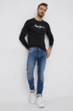 Pepe Jeans Longsleeve bawełniany Eggo Long czarny