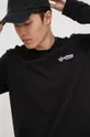 čierna Bavlnené tričko s dlhým rukávom adidas Originals HT1660