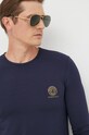 Tričko s dlhým rukávom Versace tmavomodrá AUU01007