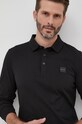 BOSS polo BOSS ORANGE 50472681 czarny 50472681