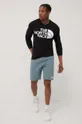 The North Face cotton longsleeve top black