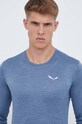 Salewa longsleeve sportowy Puez Melange niebieski 00.0000027453