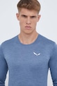 Salewa longsleeve sportowy Puez Melange niebieski 00.0000027453
