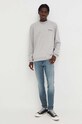 AllSaints longsleeve bawełniany MG049W szary SS24