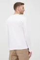 Βαμβακερή μπλούζα με μακριά μανίκια Calvin Klein λευκό