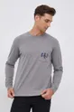 sivá Bavlnené tričko s dlhým rukávom GAP x Disney