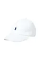 bijela Pamučna kapa Polo Ralph Lauren Za dječake