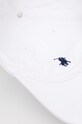 Бавовняна кепка Polo Ralph Lauren білий 322552489001