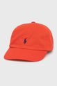 czerwony Polo Ralph Lauren czapka bawełniana 322785653030 Chłopięcy
