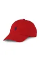 czerwony Polo Ralph Lauren czapka bawełniana dziecięca 322552489003 Chłopięcy