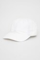 Lacoste czapka bawełniana dziecięca RK3106 aplikacja biały RK3106