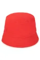Detský bavlnený klobúk BOSS červená