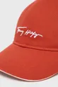 Pamučna kapa Tommy Hilfiger Iconic crvena