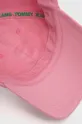 ružová Bavlnená čiapka Tommy Jeans