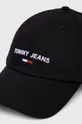 Bavlnená čiapka Tommy Jeans čierna