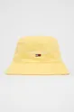 κίτρινο Βαμβακερό καπέλο Tommy Jeans Γυναικεία
