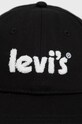 Levi's Czapka bawełniana D6642.0003 czarny SS22