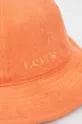 Βαμβακερό καπέλο Levi's πορτοκαλί