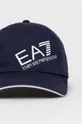 Bavlnená čiapka EA7 Emporio Armani tmavomodrá