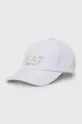 λευκό Βαμβακερό καπέλο EA7 Emporio Armani Γυναικεία