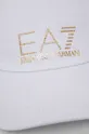 Bavlnená čiapka EA7 Emporio Armani biela
