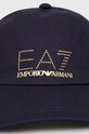 Bavlněná čepice EA7 Emporio Armani 285559.2R104 námořnická modř SS22