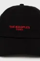 Bavlnená čiapka The Kooples čierna