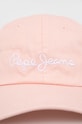 Pepe Jeans czapka LUCIA CAP PL040325.325 różowy SS22