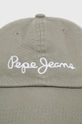 Pepe Jeans czapka bawełniana LUCIA CAP zielony