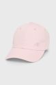 pastelowy różowy 4F czapka bawełniana Damski
