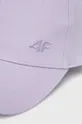 4F czapka bawełniana fioletowy