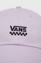 Vans czapka bawełniana fioletowy