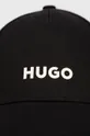 Bavlnená čiapka Hugo čierna