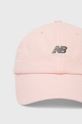 New Balance czapka bawełniana LAH01003PIE różowy