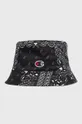 čierna Obojstranný bavlnený klobúk Champion 805505 Dámsky