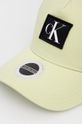 Bavlnená čiapka Calvin Klein Jeans svetlozelená