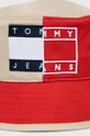 Βαμβακερό καπέλο Tommy Jeans κόκκινο