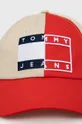 Bavlnená čiapka Tommy Jeans červená