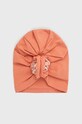 Detská čiapka Jamiks YULLA.organic.JWE187.G oranžová SS22