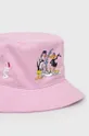 Βαμβακερό καπέλο Fila ροζ