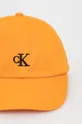 Bavlnená čiapka Calvin Klein Jeans oranžová