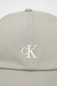 Хлопковая кепка Calvin Klein Jeans серый