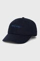 Tommy Hilfiger czapka bawełniana dziecięca aplikacja granatowy AU0AU01310.PPYY