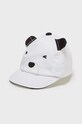 Mayoral Newborn czapka bawełniana dziecięca wzorzyste biały 9491.1U.Newborn