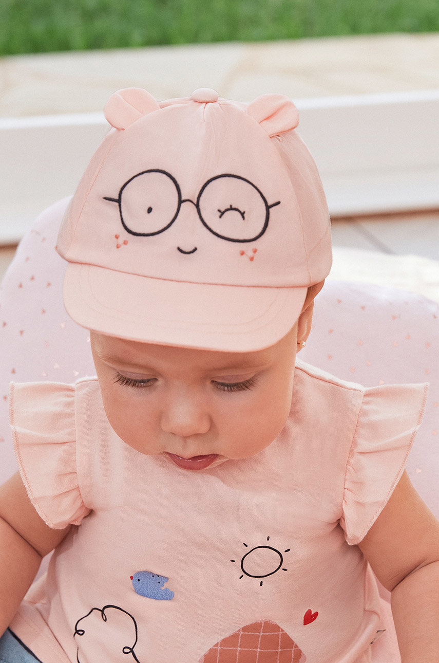 roz pastelat Mayoral Newborn caciula de bumbac pentru copii De copii